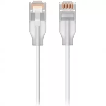 Network patch cable UBIQUITI UACC-Cable-Patch-EL Cat6 RJ-45 2.5GbE PoE++ 0.15 m translucent white (24 pcs)