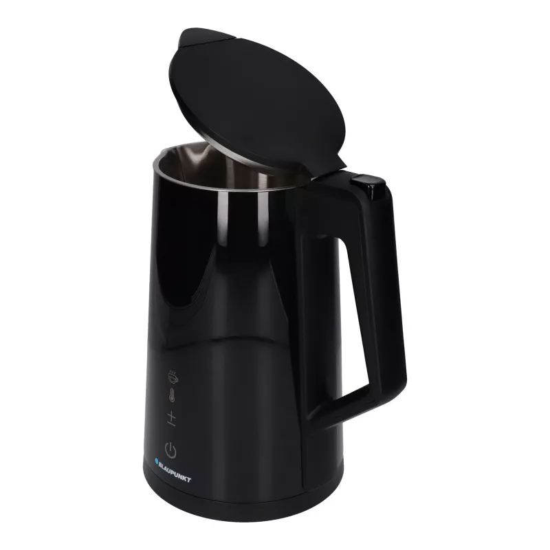 Electric kettle BLAUPUNKT EKD601, 1.7 L, 2200 W, adjustable 40–100 °C, black, stainless steel