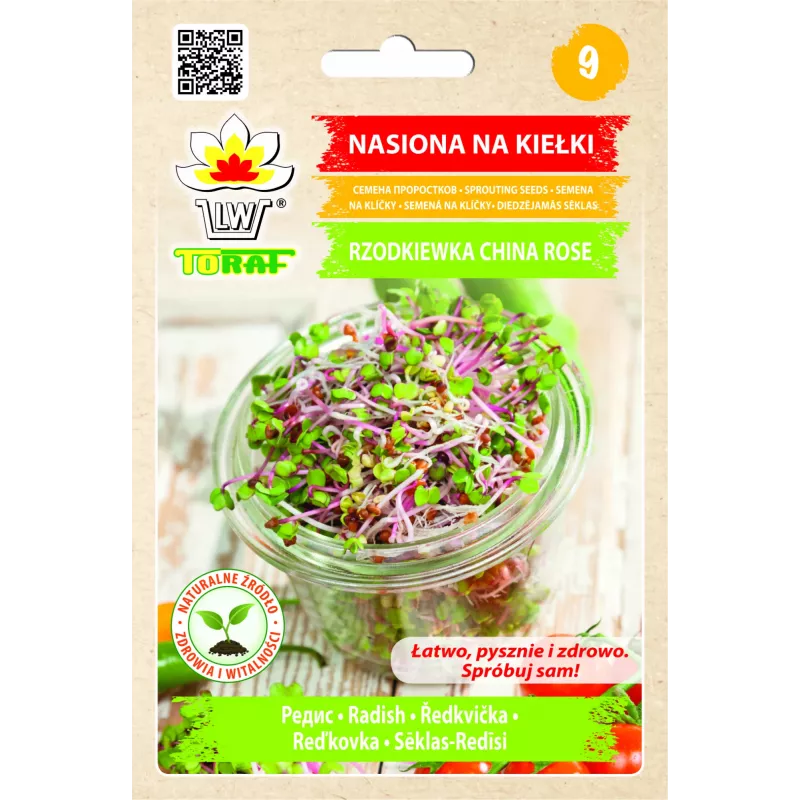 China Rose Radish Seeds for Sprouts, 20g Package