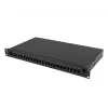 Lanberg 19 inch 1U Sliding Fiber Optic Patch Panel 24xSC Simplex/24xLC Duplex Black with Accessories