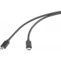 Renkforce USB-C Cable USB 3.2 Gen2x2 Plug Plug 2.00 m Black TPE jacket (RF-6609644)