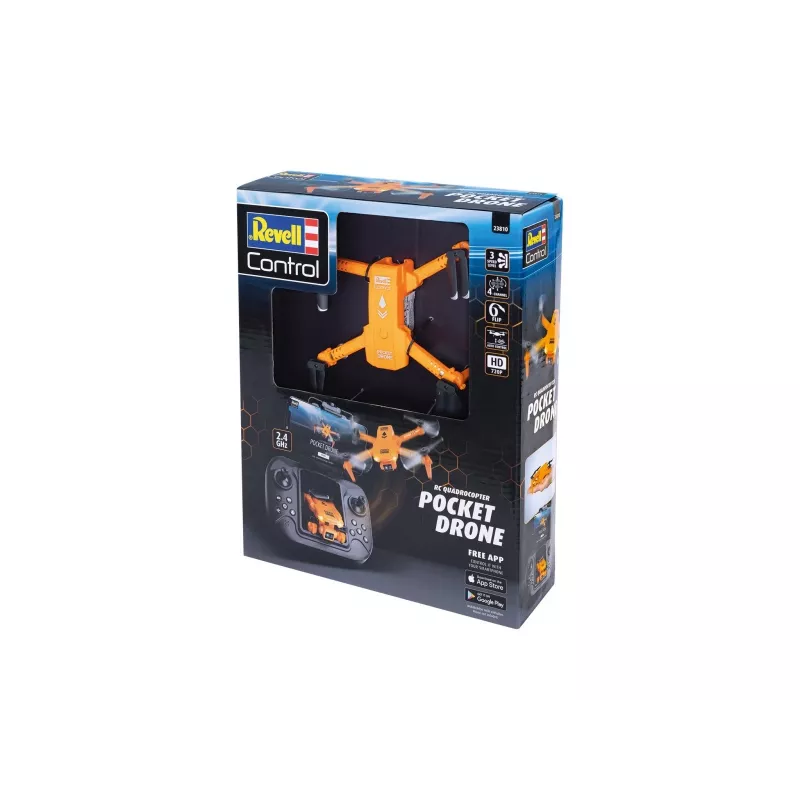 RC quadrocopter REVELL Pocket Drone 23810 — 2.4 GHz, 4-channel remote control