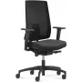 Office chair Dauphin Indeed with black mesh back, recycled PET materials