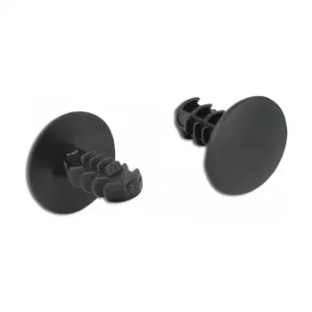 Fir tree clip DeLOCK 60188 black nylon 10 pieces