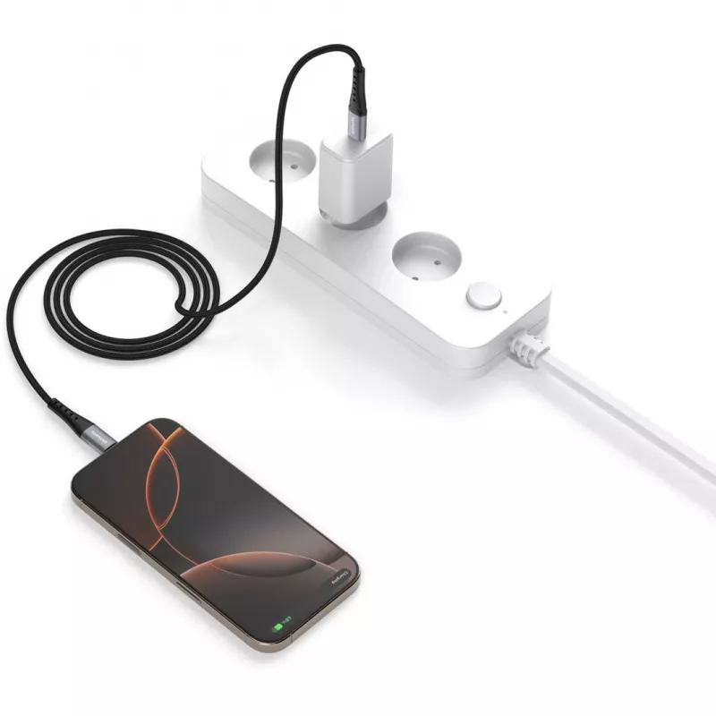 USB cable 4smarts 541454 1.5m USB C Black