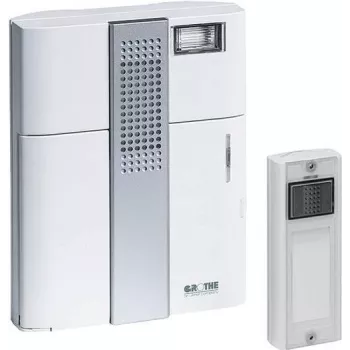 Grothe MISTRAL 300M Wireless door bell kit Silver - White (43300)
