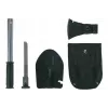 FOSCO tactical entrenching tool 433120 with integrated saw and axe, stainless steel, 836 g, black