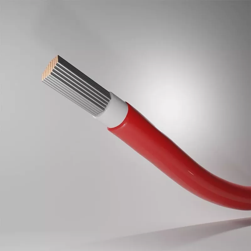 Solar cable QOLTEC 53852 6 mm², 100 m roll, red