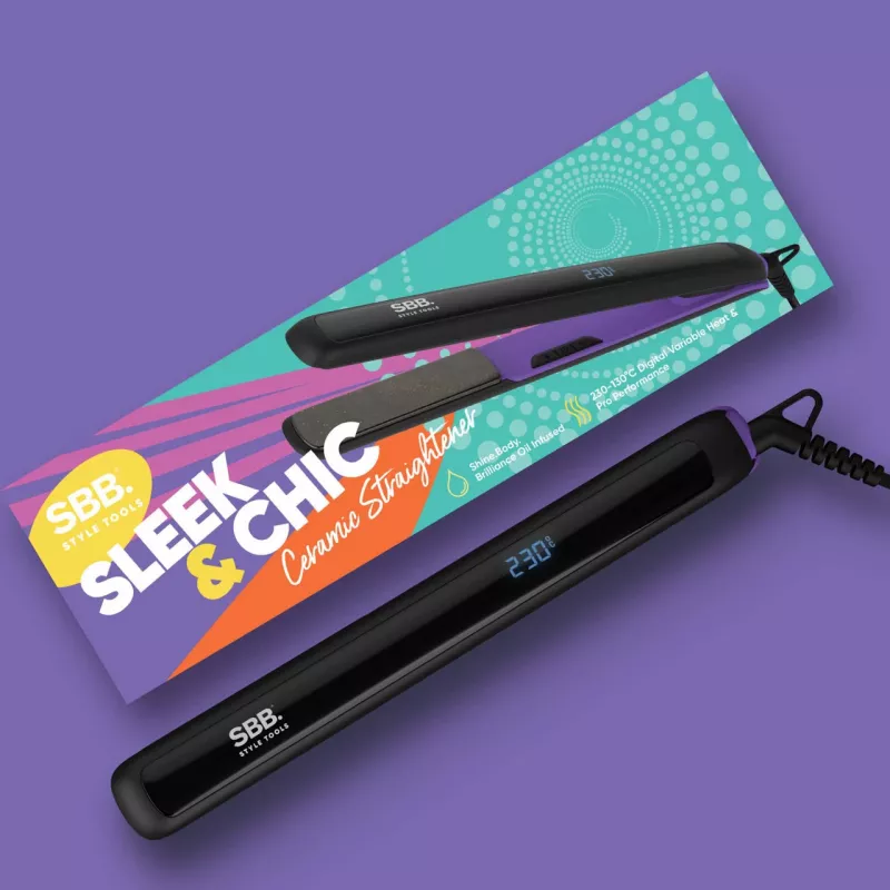 Hair straightener SBB SBST-1000-EU digital adjustable temperature full size