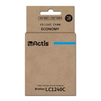 Ink cartridge ACTIS KB-1240C compatible for Brother, Cyan, 19 ml, dye-based, standard yield