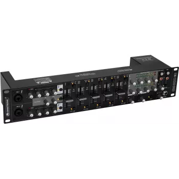 Entertainment mixer Omnitronic EM-550B MK2 5-channel USB mixer with EQ and microphone inputs