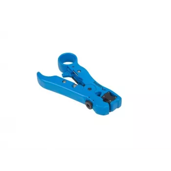 Cable stripper LANBERG NT-0102, plastic handle, protective insulation, replaceable blades, blue