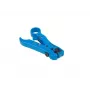 Cable stripper LANBERG NT-0102, plastic handle, protective insulation, replaceable blades, blue