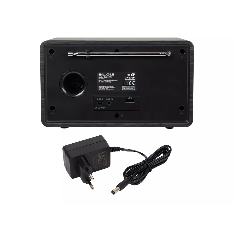 BLOW kitchen radio RK5 FM/DAB+ with Bluetooth, black