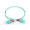 DIGITUS Professional - Patch-Cable - SC multi-mode (M) to SC multi-mode (M) - 2 m - Fibre Optic - 50/125 micrometre - OM3 - Halogen-Free - aquamarine