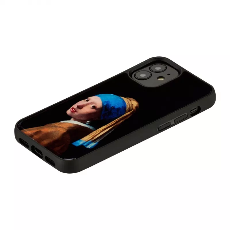 Protective iKins case for Apple iPhone 12 mini — design: Girl with a Pearl Earring