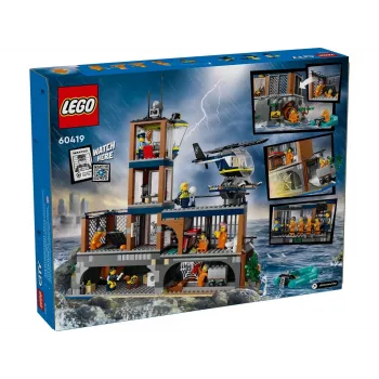 LEGO City Construction toy Police Station Prison Island 60419 — 980 pieces, 7 minifigures, 370×400×160 mm