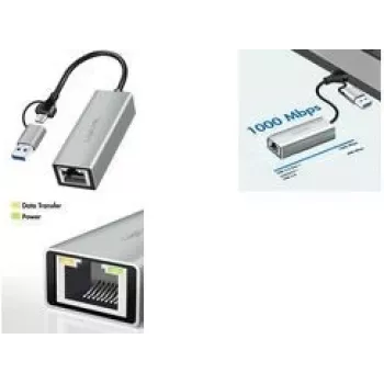 LogiLink UA0238B - Network Card USB-A C 1x RJ45 - Interface Card - 1.000 Mbps (UA0238B)