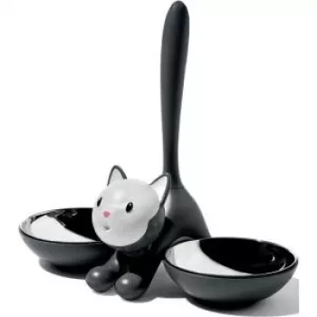 Alessi Tigrito Katzennapf Black (AMMI09 B)