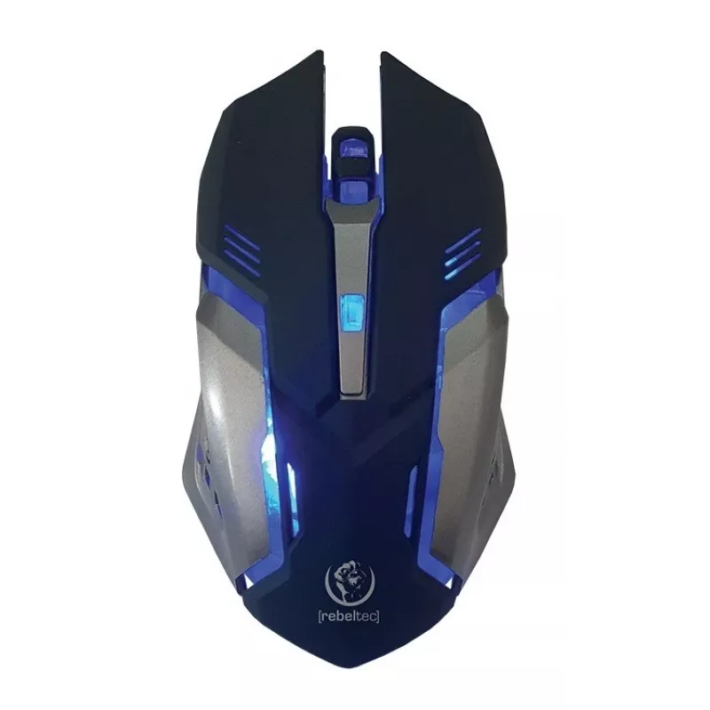 Keyboard Mouse included Rebeltec SHERMAN Gaming USB QZERTY English Black