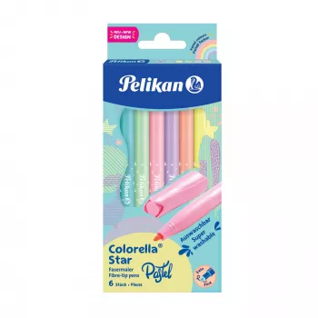 Felt pen Pelikan 822282 Fine Assorted colours 6 pc(s)