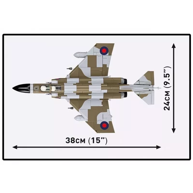 Cobi Blocks F-4M Phantom II military aircraft model, 728 pieces construction set