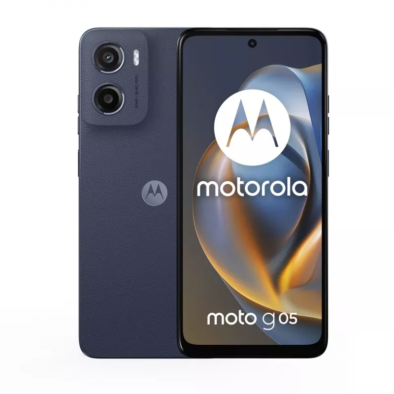 Motorola moto g05 16.9 cm (6.67 inch) Dual SIM Android 15 4G USB Type-C 4 GB 256 GB 5200 mAh Blue