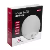 Wall LED lamp MACLEAN MCE357W with IR motion sensor, white, outdoor/indoor