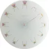 NeXtime klok 8809 Chair, Ø30 cm, Wall, White/ Multi-color