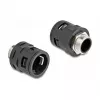 Conduit coupling DeLOCK 60455 M25 black brass plastic 2 pieces