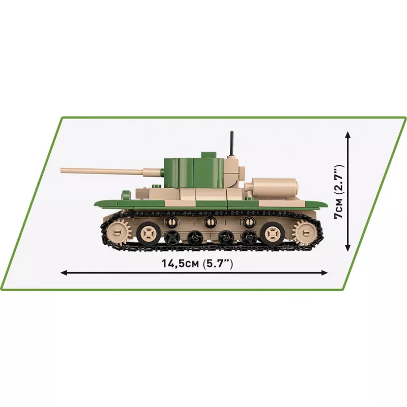 Building set COBI Renault R35 Valentine IX Panzer I 595 pieces