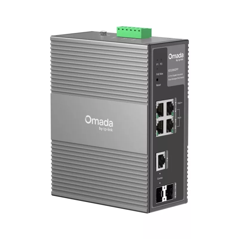TP-Link IES206GPP network switch Managed Gigabit Ethernet (10/100/1000) Power over Ethernet (PoE) Black