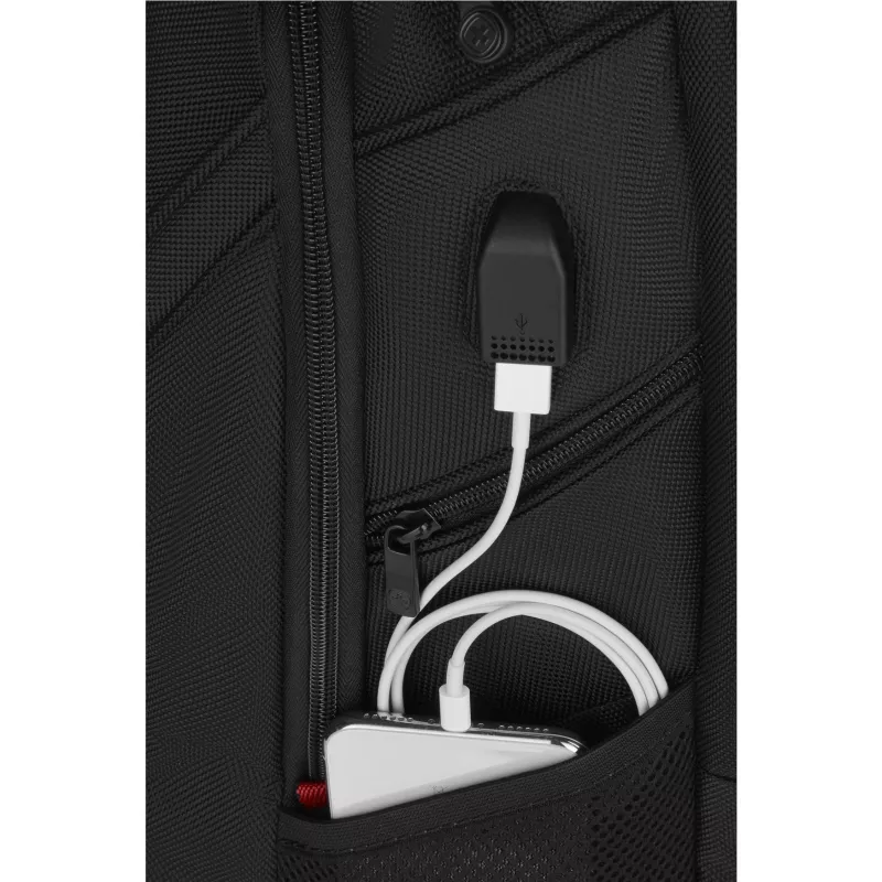 Wenger IBEX Deluxe - notebook backpack - 43.2 cm - 35,60cm (14) - 40,6cm (16) - Black (606493)