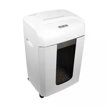 Paper shredder Olympia MC 615.2 — Micro-cut P-5, 22 cm feed, 15-sheet capacity, 65 dB, white