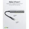 Goobay Slim 4-Port USB-Hub USB-C auf 5 Gbit/s - -Plug> 4x -Socket (76564)