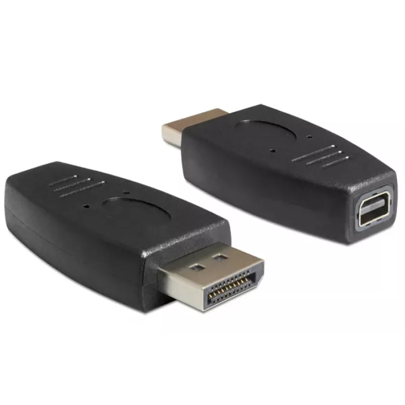 DeLOCK - DisplayPort-Adapter - DisplayPort (M) to Mini DisplayPort (W) - Black