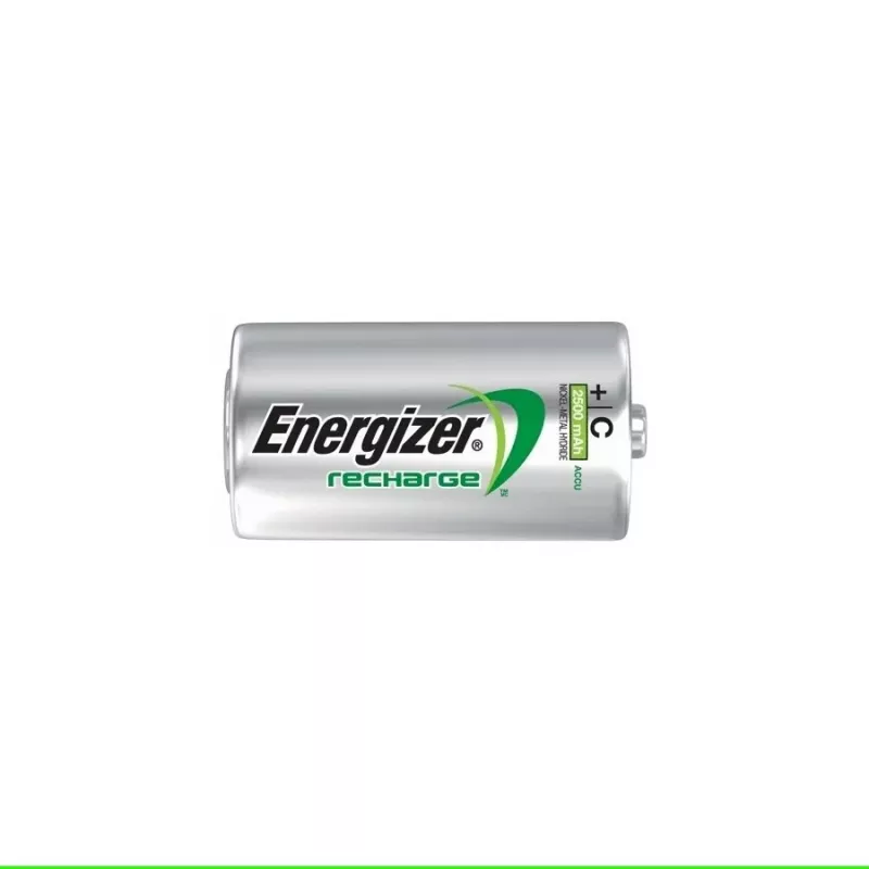Energizer ACCU Power Plus NiMH Rechargeable C Batteries, 2500mAh 2 Pack