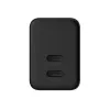 Crong wall charger Ultra Compact GaN 35W PD 3.0 2x USB-C (black)
