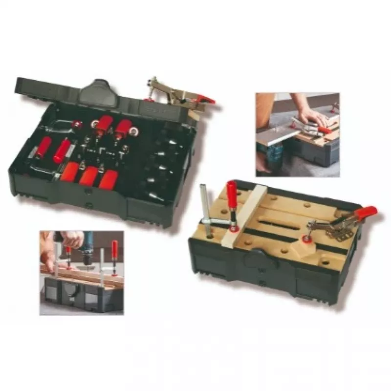 Toggle clamp BESSEY STC-S-MFT Black Red Silver Wood 14 pcs