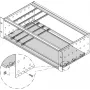SCHROFF MOUNTING PLATE 160D 84HP - Rack-Accessory (34562748)