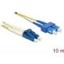 Fibre optic cable DeLOCK 84881 LC LC/APC OS2 0.5 m Yellow