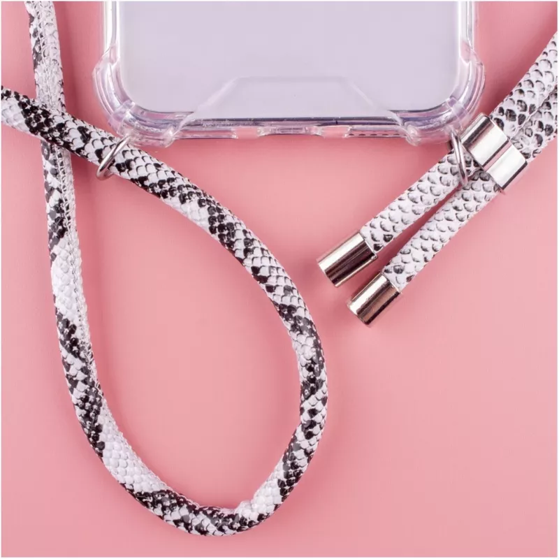 Necklace Lookabe Snake Edition for iPhone XR, silver — phone wearable accessory