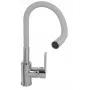 Kitchen faucet PYRAMIS Flessi grey 090938001 - swivel sink tap