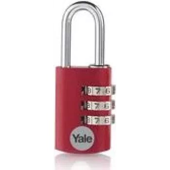 YALE YE3CB/20/121/1/CO Padlock 20 mm Red combination lock (YE3CB/20/121/1/CO)