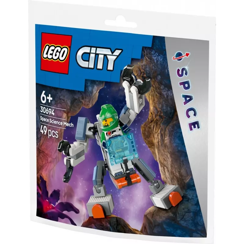 Construction Toy LEGO City Space Explorer Mech 30694 with movable arms and legs