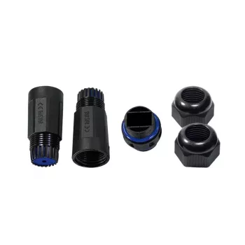 LogiLink IP68 Outdoor-Enclosure for Keystone Module and Couplers, Plastic, polyamide, Black, IP68, 140 mm, 36 mm, 36 mm