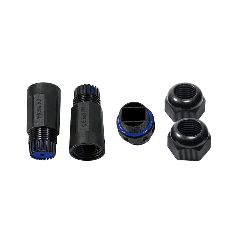 LogiLink IP68 Outdoor-Enclosure for Keystone Module and Couplers, Plastic, polyamide, Black, IP68, 140 mm, 36 mm, 36 mm