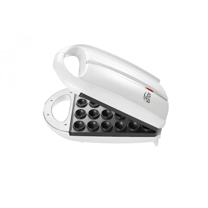 Waffle Iron Adler AD 3039 — 24 waffles, 1600 W, white, non-stick, cool-touch handles