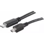 USB cable S/CONN 77144-1.0 USB 2.0 1 m USB C Mini-USB B Black