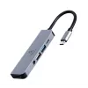 Gembird A-CM-COMBO5-02 laptop dock/port replicator Wired USB 3.2 Gen 1 (3.1 Gen 1) Type-C Silver
